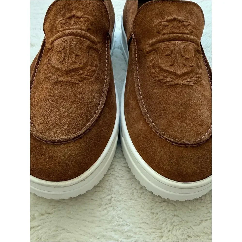Billionaire men suede brown loafers size 45 EU Authentic Retail 850$